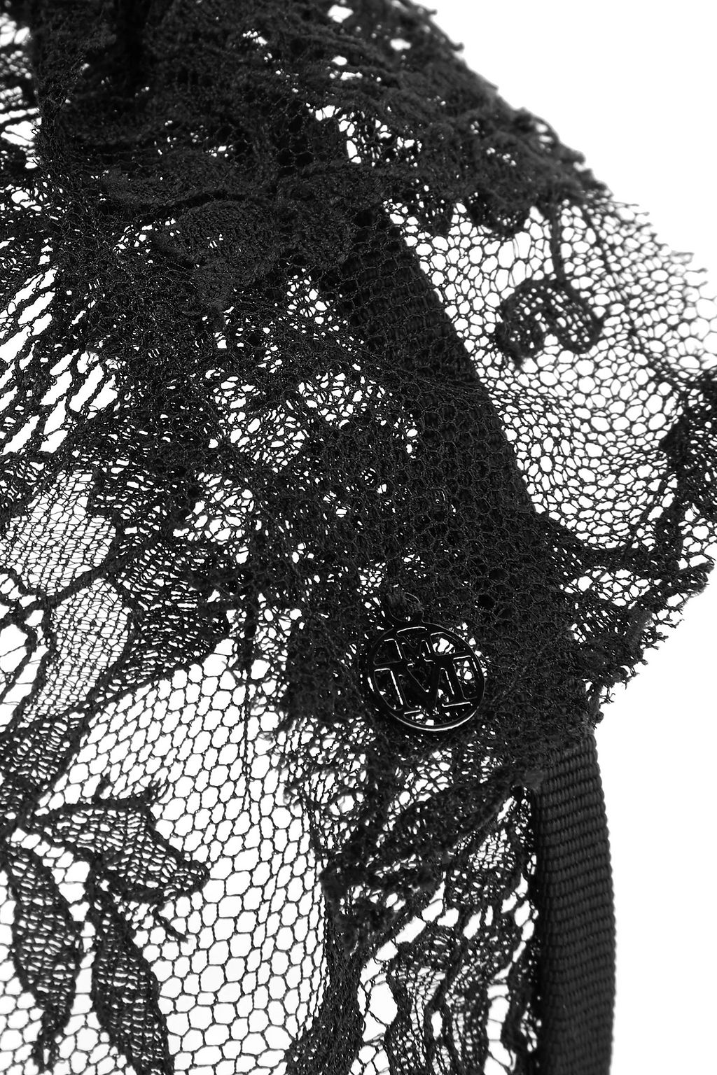 MAISON MICHEL Tina lace veiled headband