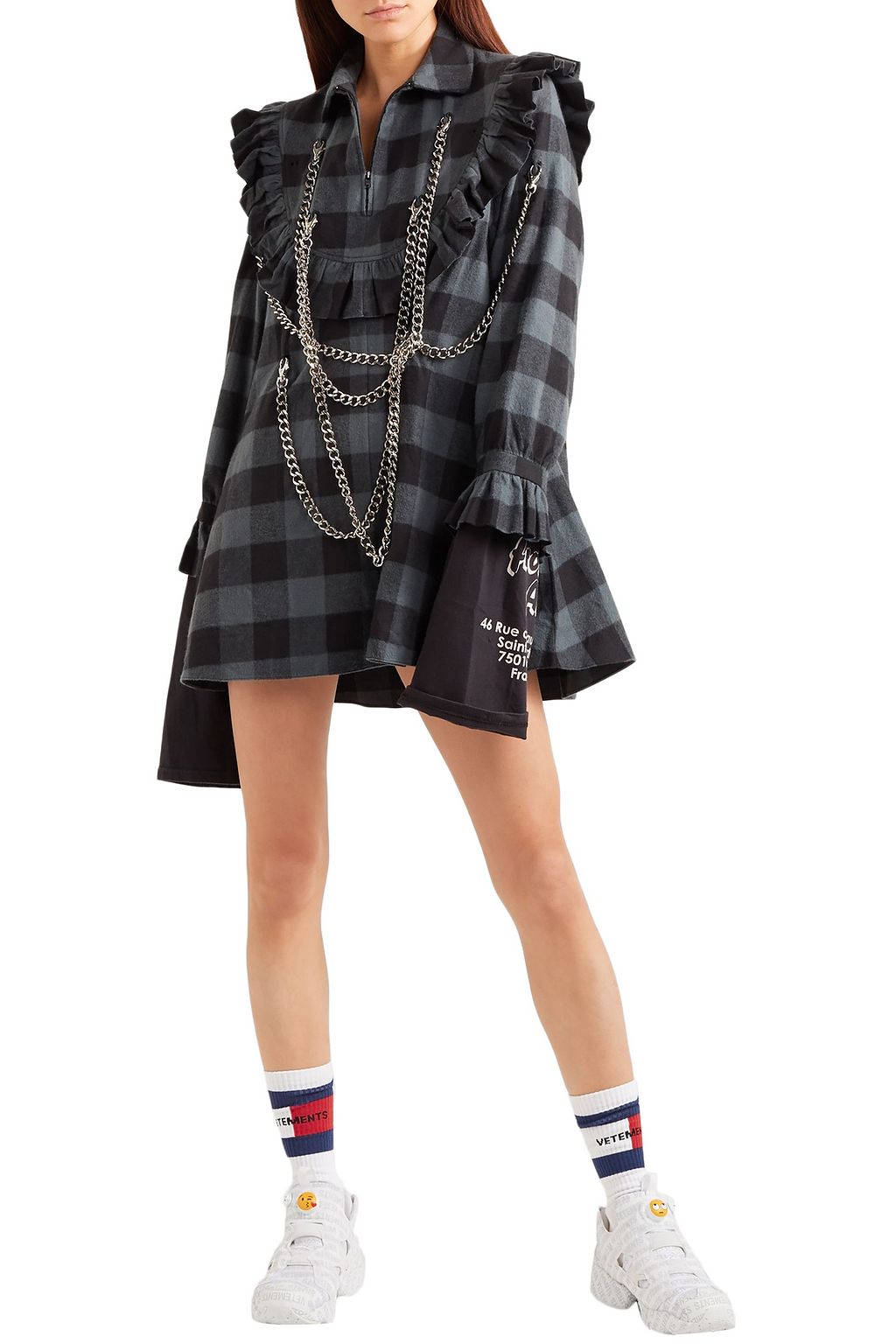 VETEMENTS X TOMMY HILFIGER Rib-trimmed cotton-blend socks