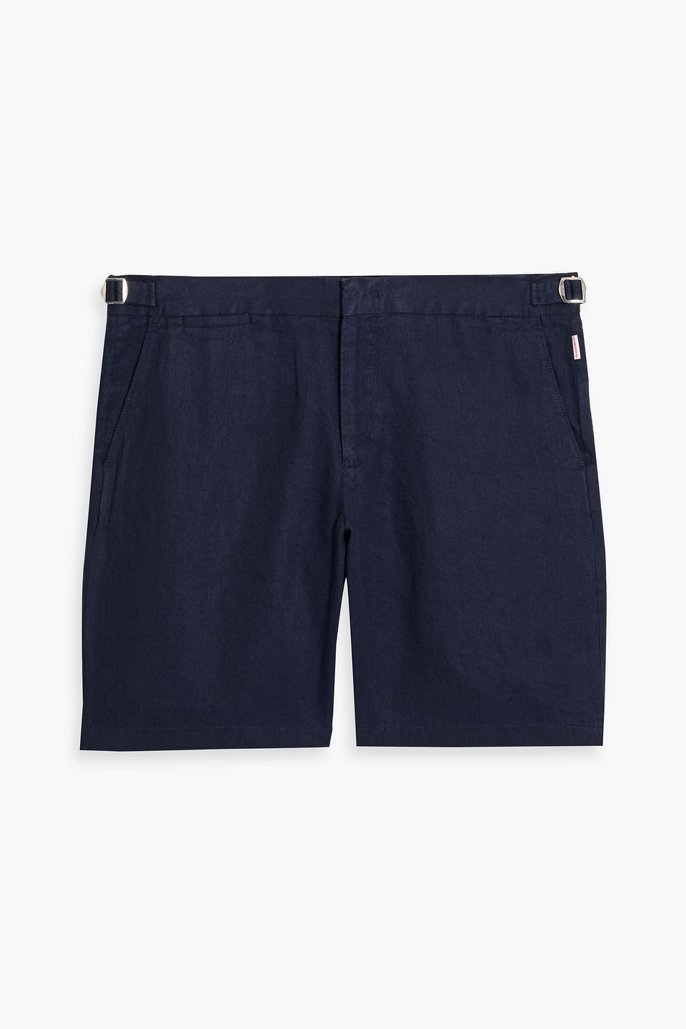 Orlebar Brown Norwich Linen Shorts In Blue