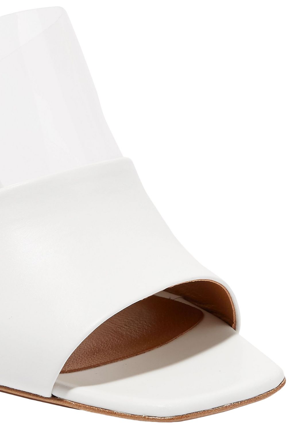 NEOUS Benzi leather and Perspex mules