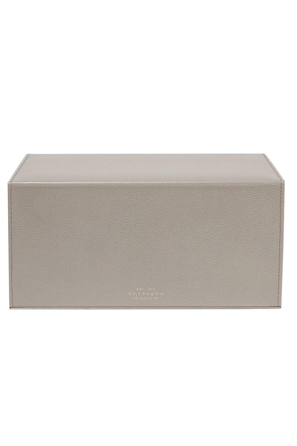 SMYTHSON Grosvenor textured-leather jewelry box