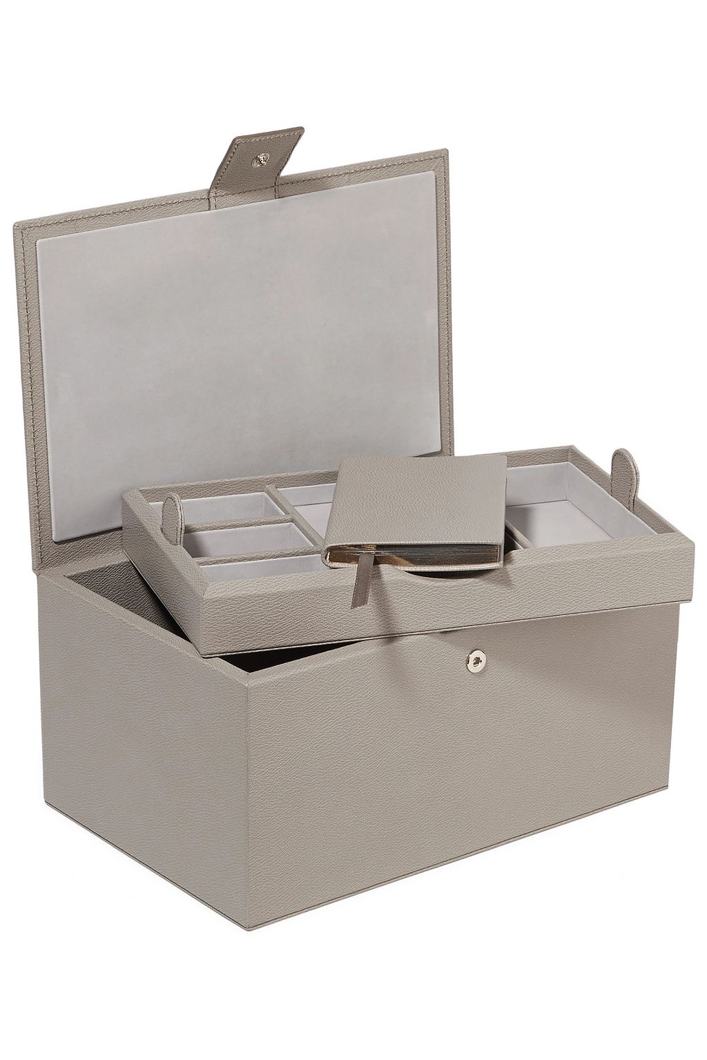 SMYTHSON Grosvenor textured-leather jewelry box