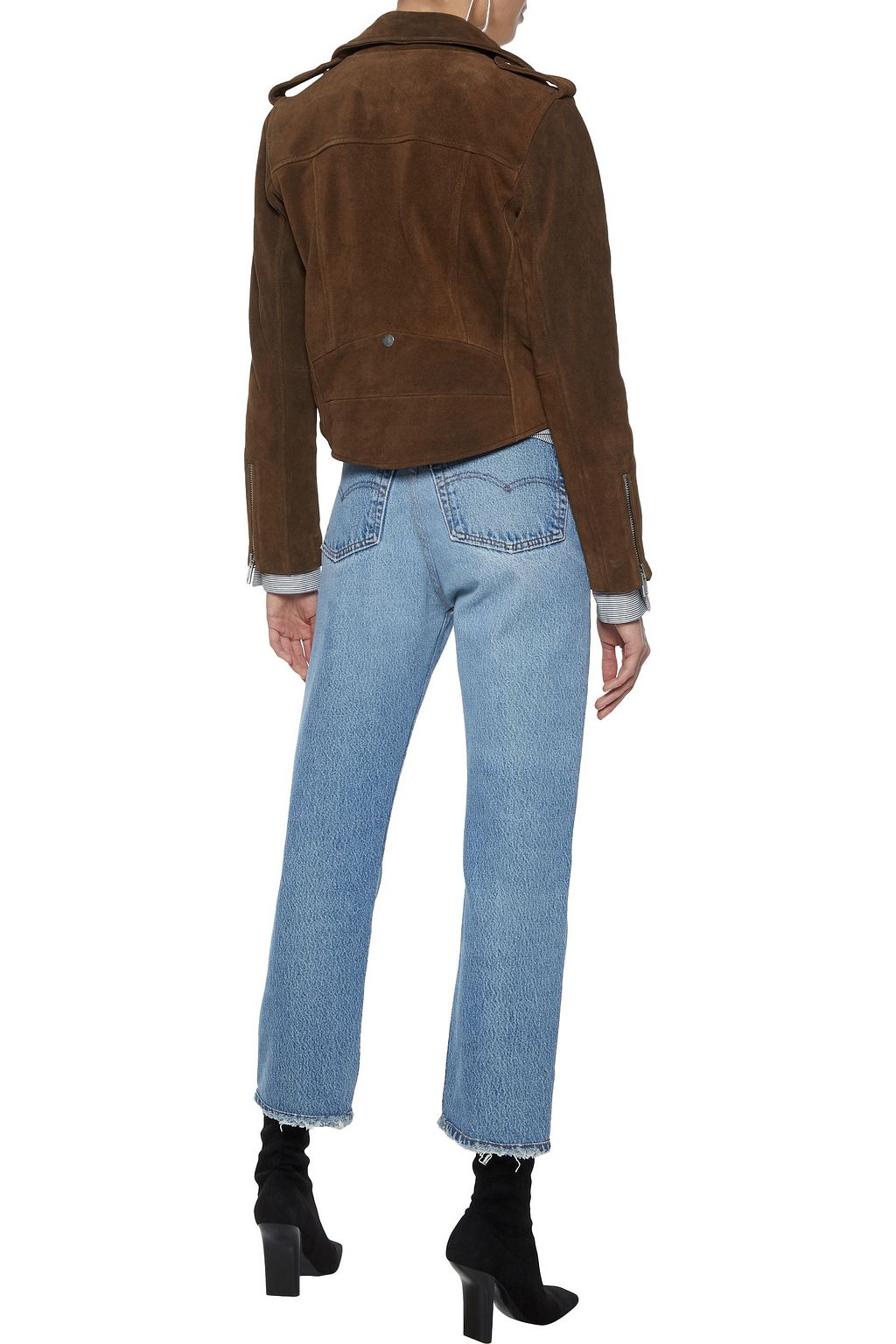 WALTER BAKER Darrin suede biker jacket