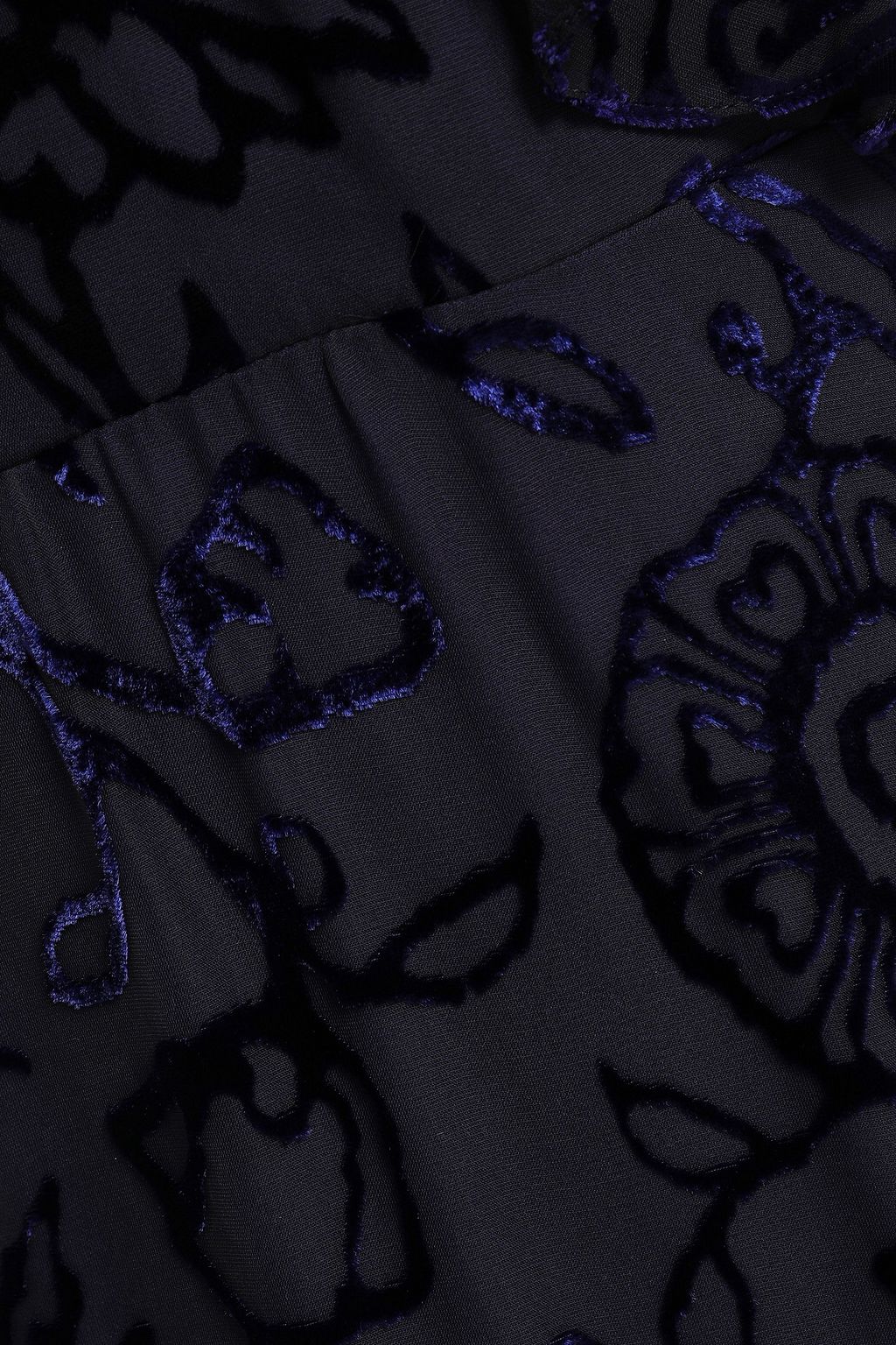 PETER PILOTTO Cold-shoulder devoré-chiffon midi dress