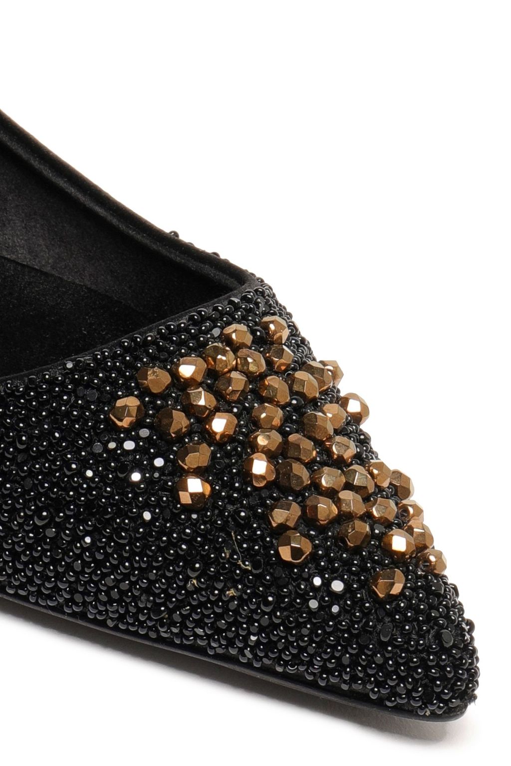 ROGER VIVIER Embellished satin ballet flats