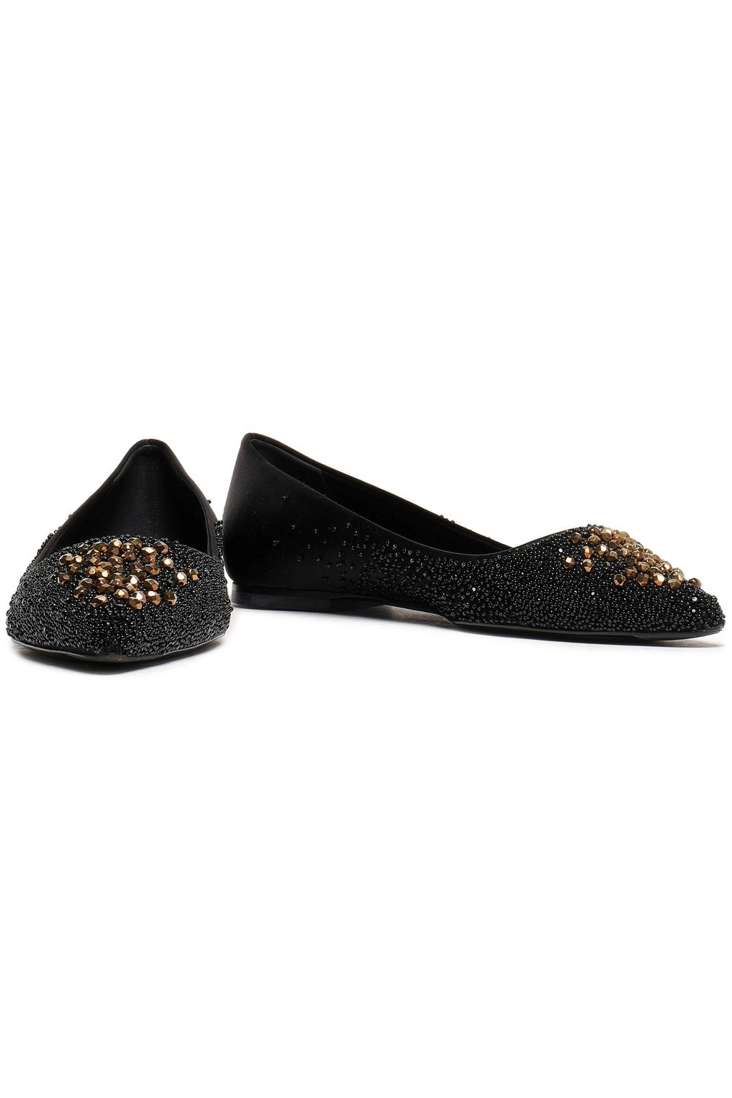 ROGER VIVIER Embellished satin ballet flats