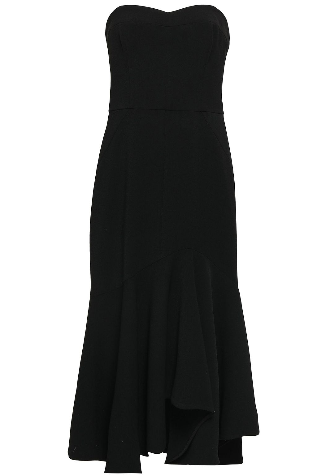 halston strapless dress