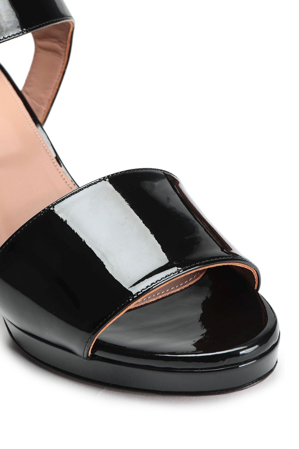 ALEXACHUNG Patent-leather sandals
