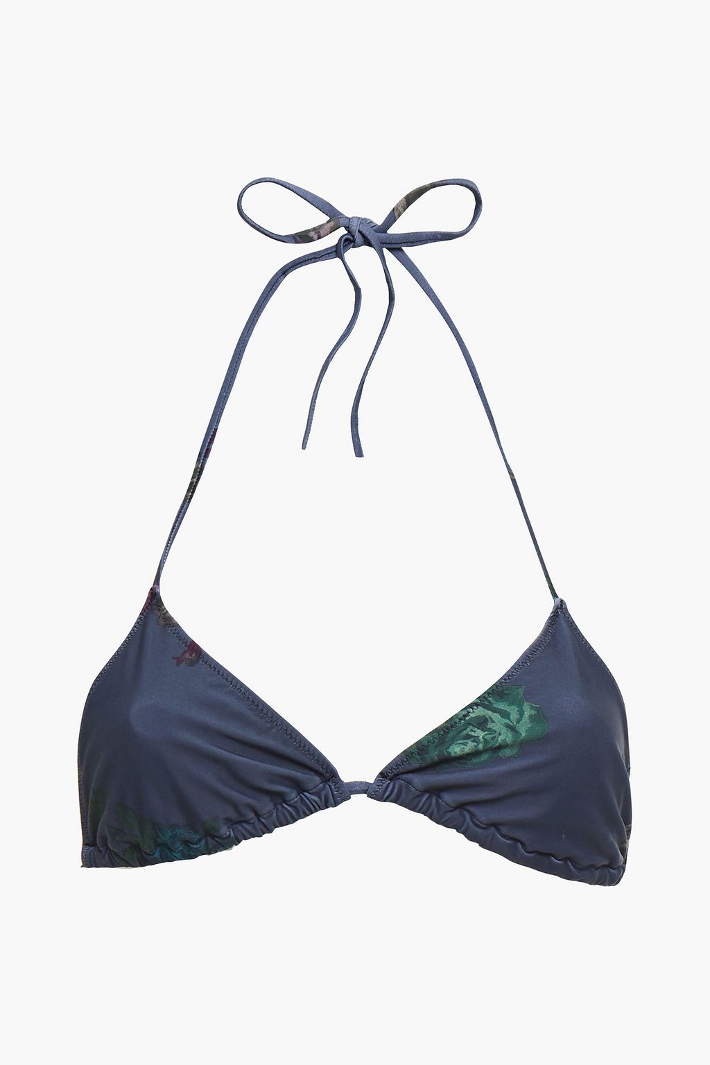 op tijd Leeuw Geweldig GANNI Floral-print triangle bikini top | Sale up to 70% off | THE OUTNET