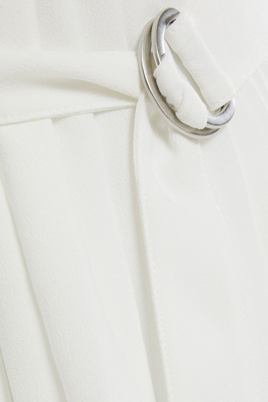 3.1 PHILLIP LIM Paneled pleated georgette and crepe top
