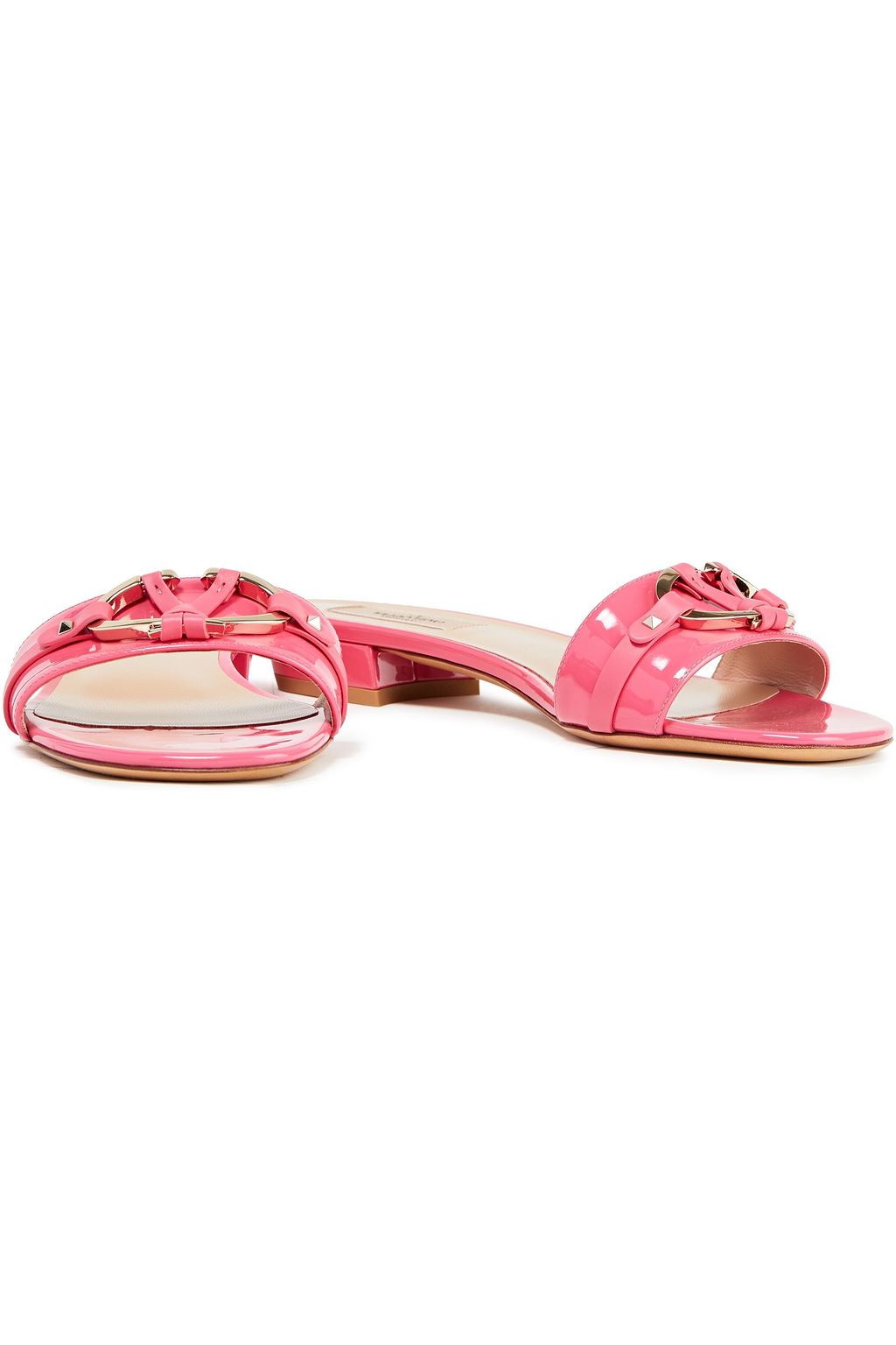 VALENTINO GARAVANI VLOGO patent-leather mules