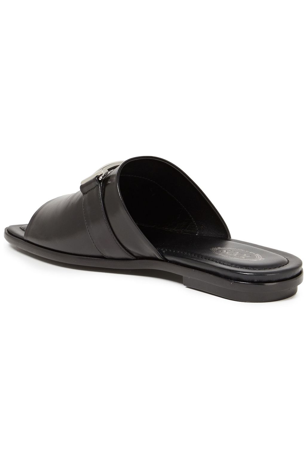 TOD'S Embellished leather slides