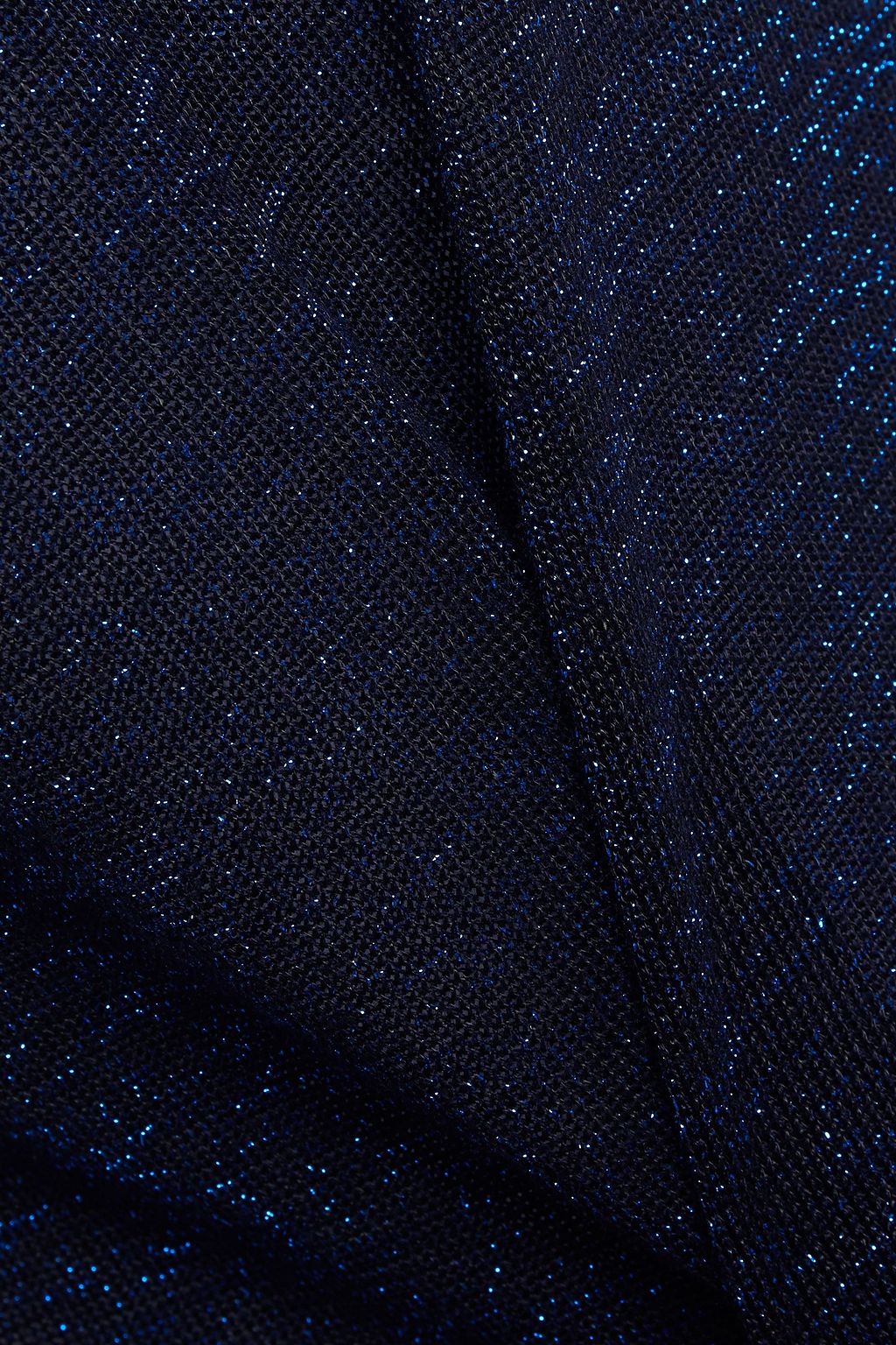 BA&SH Lima metallic stretch-knit polo shirt