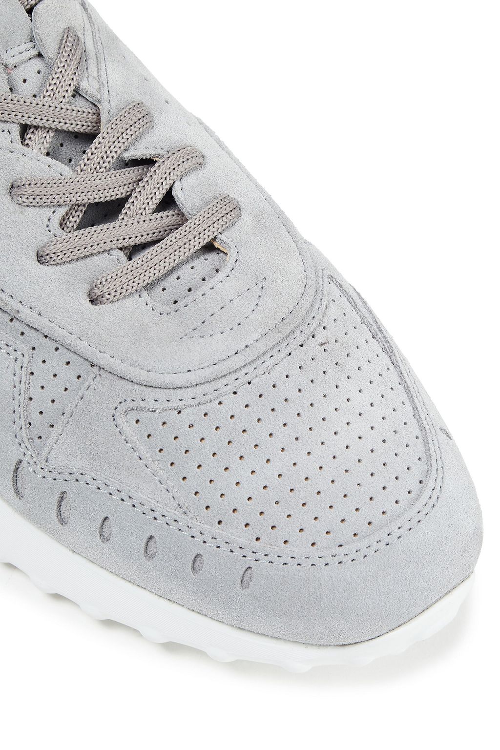 TOD'S Sneakers aus perforiertem Veloursleder