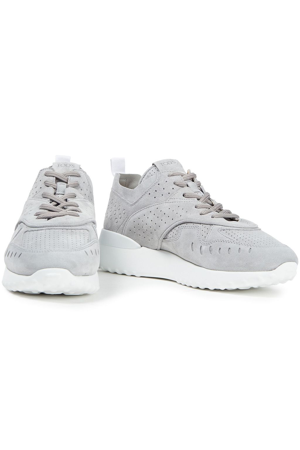 TOD'S Sneakers aus perforiertem Veloursleder