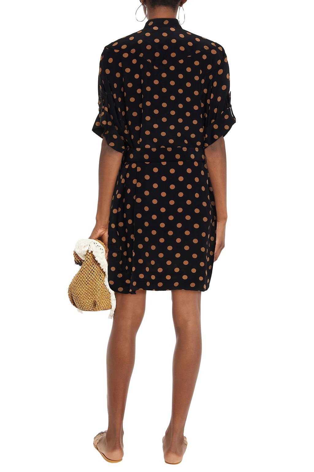ZIMMERMANN Belted silk crepe de chine shirt dress