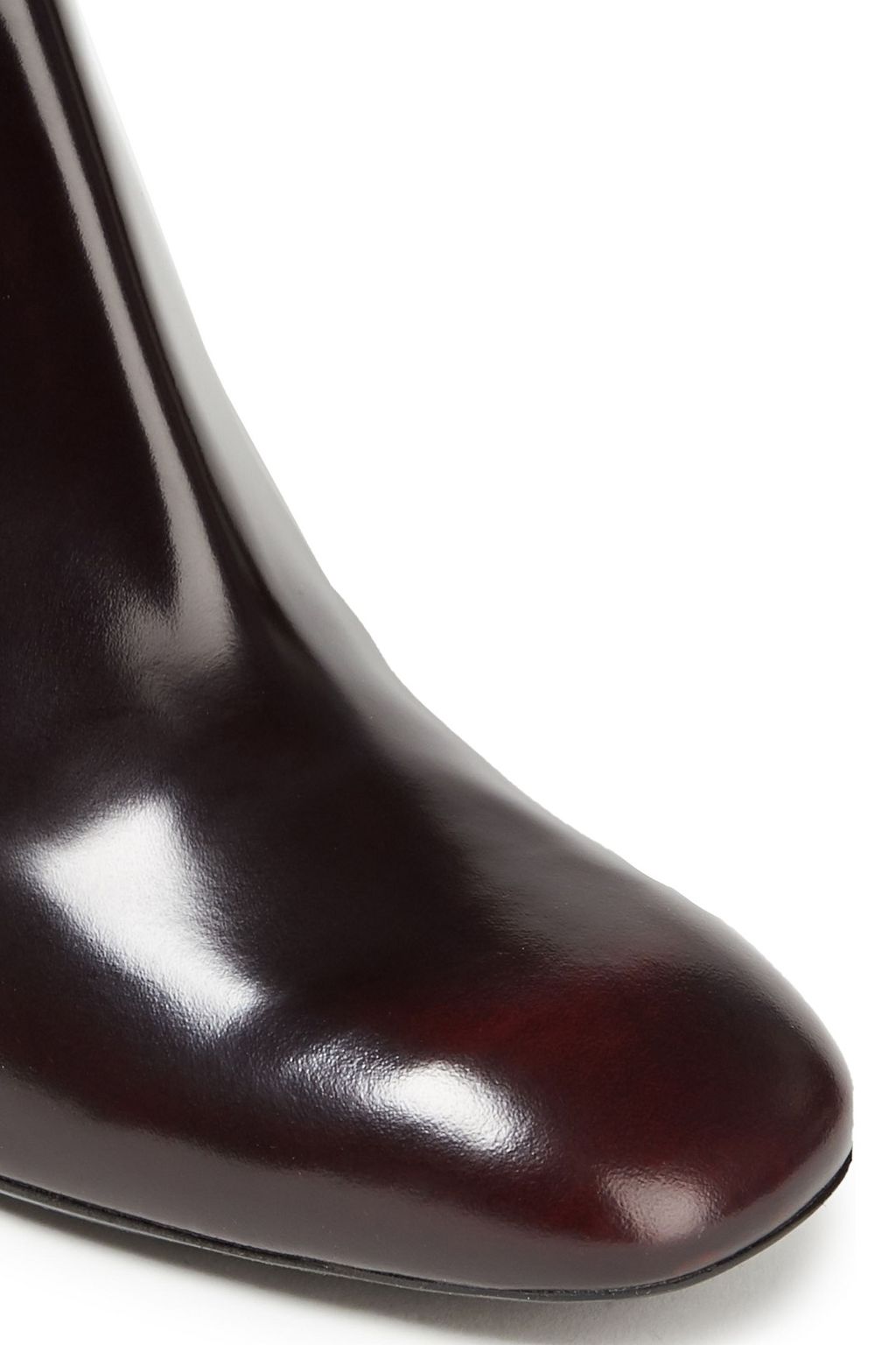 TOD'S Glossed-leather ankle boots