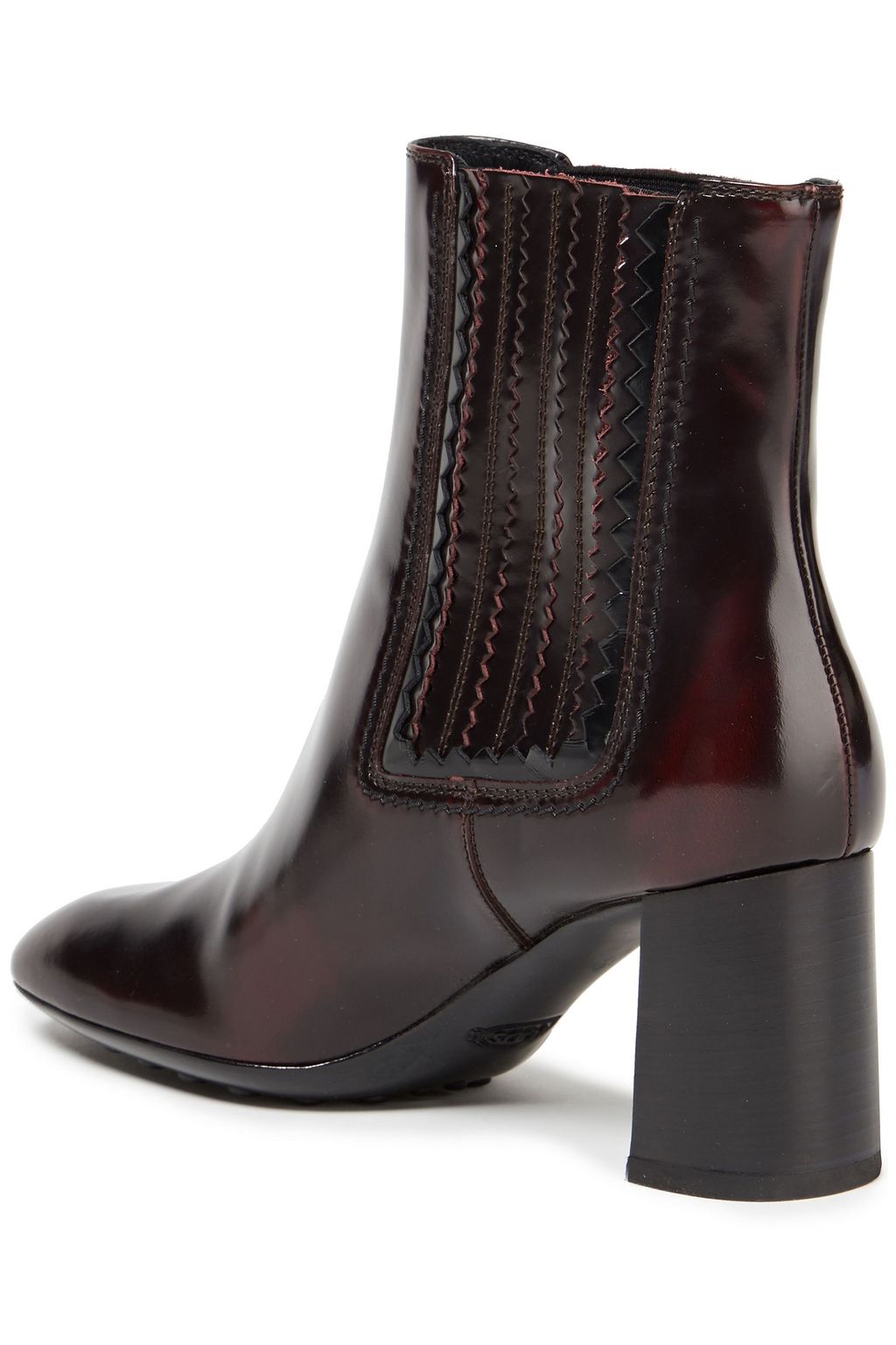 TOD'S Glossed-leather ankle boots