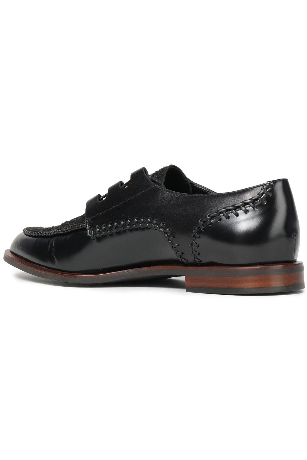 TOD'S Brogues aus Glanzleder mit Details im Überwendlichstich