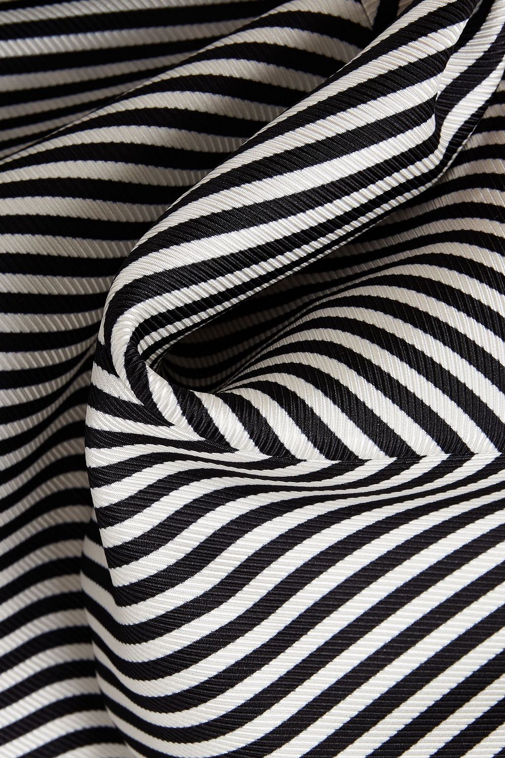 ZIMMERMANN Striped satin-twill midi dress