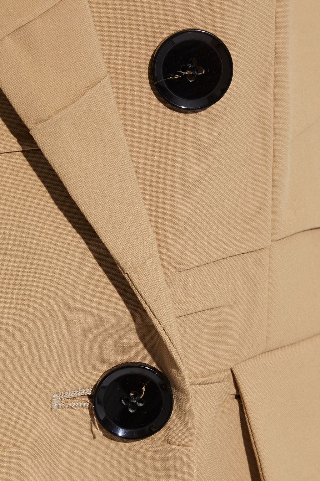 PROENZA SCHOULER Double-breasted pintucked woven blazer