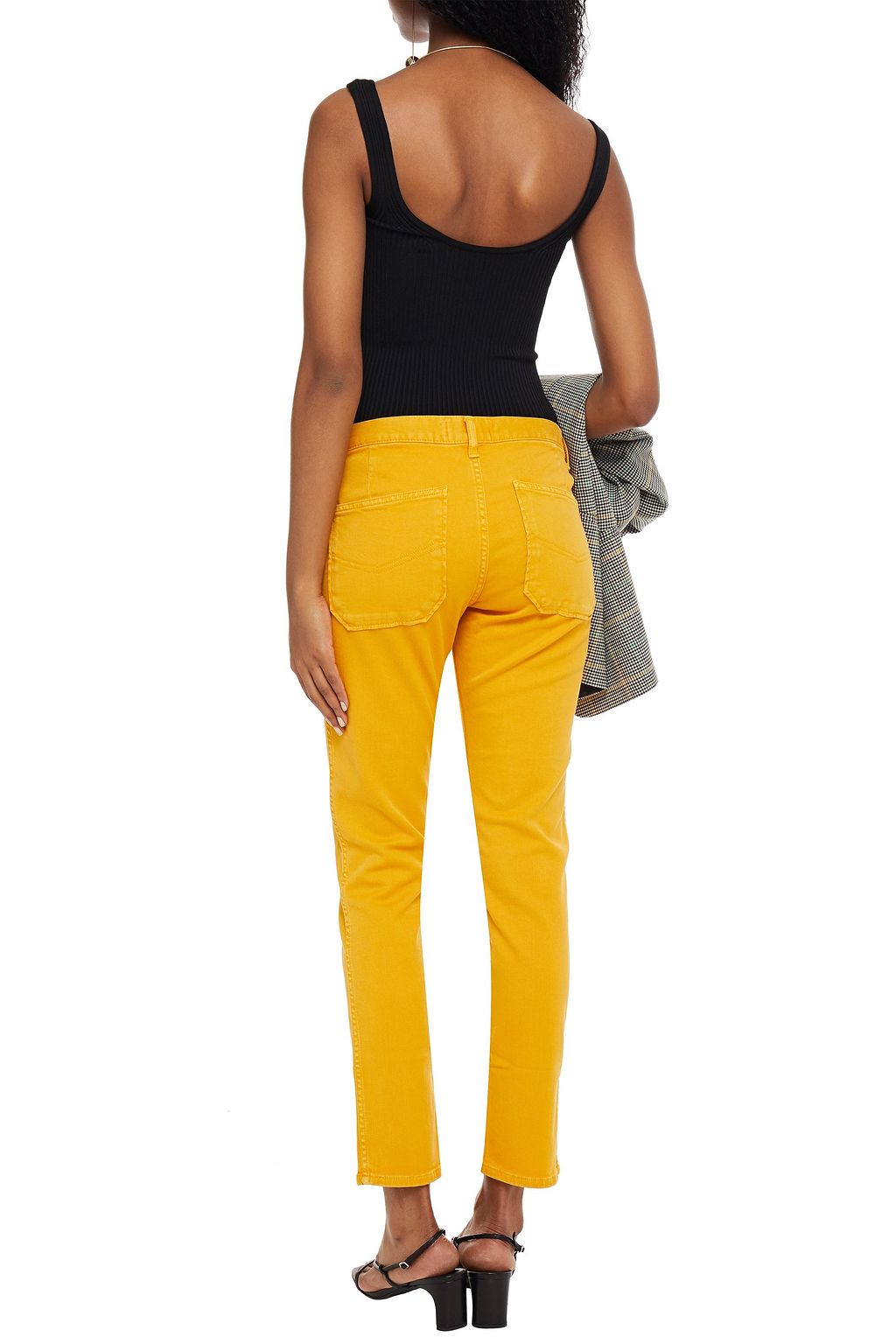BA&SH Cropped high-rise slim-leg jeans