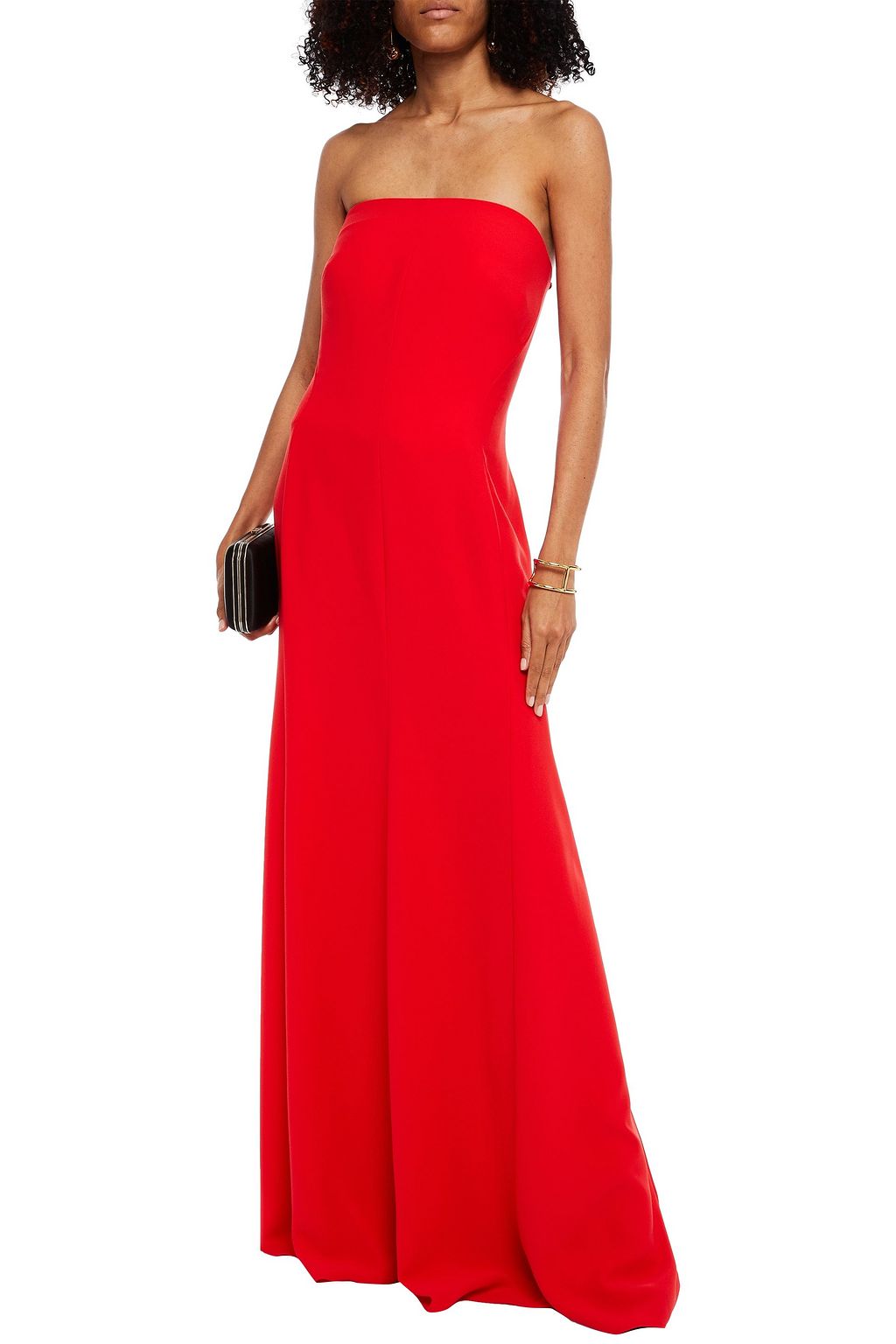 JENNY PACKHAM Strapless crepe gown
