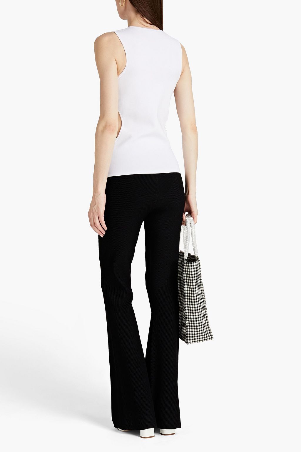 NINA RICCI Cutout stretch-jersey top