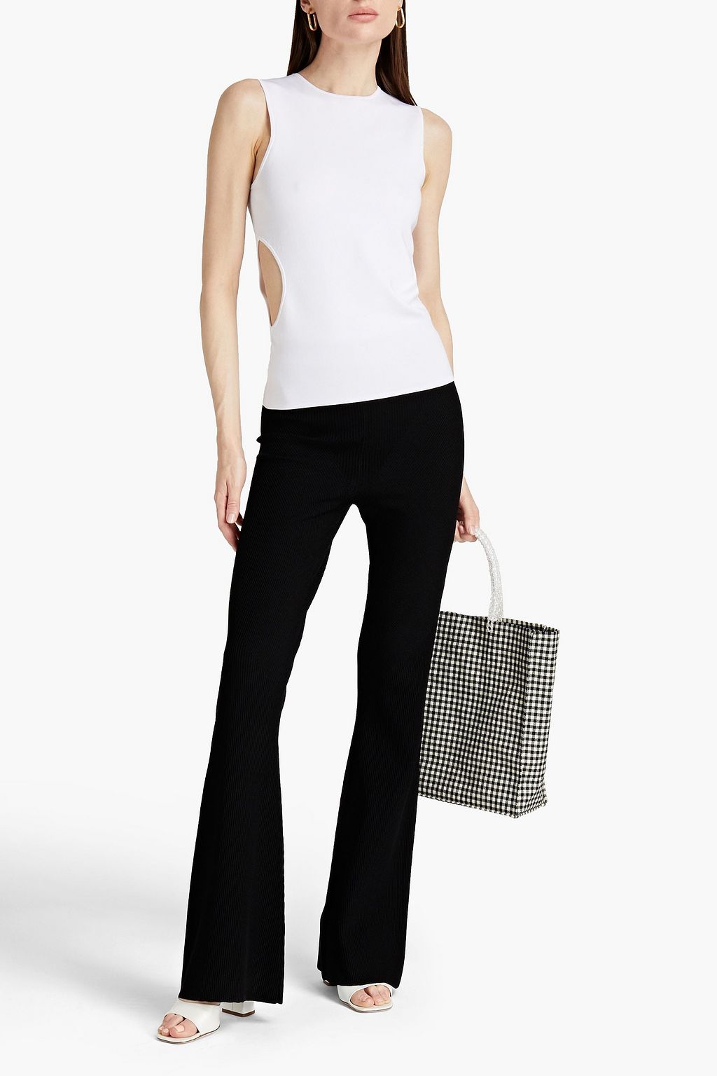 NINA RICCI Cutout stretch-jersey top