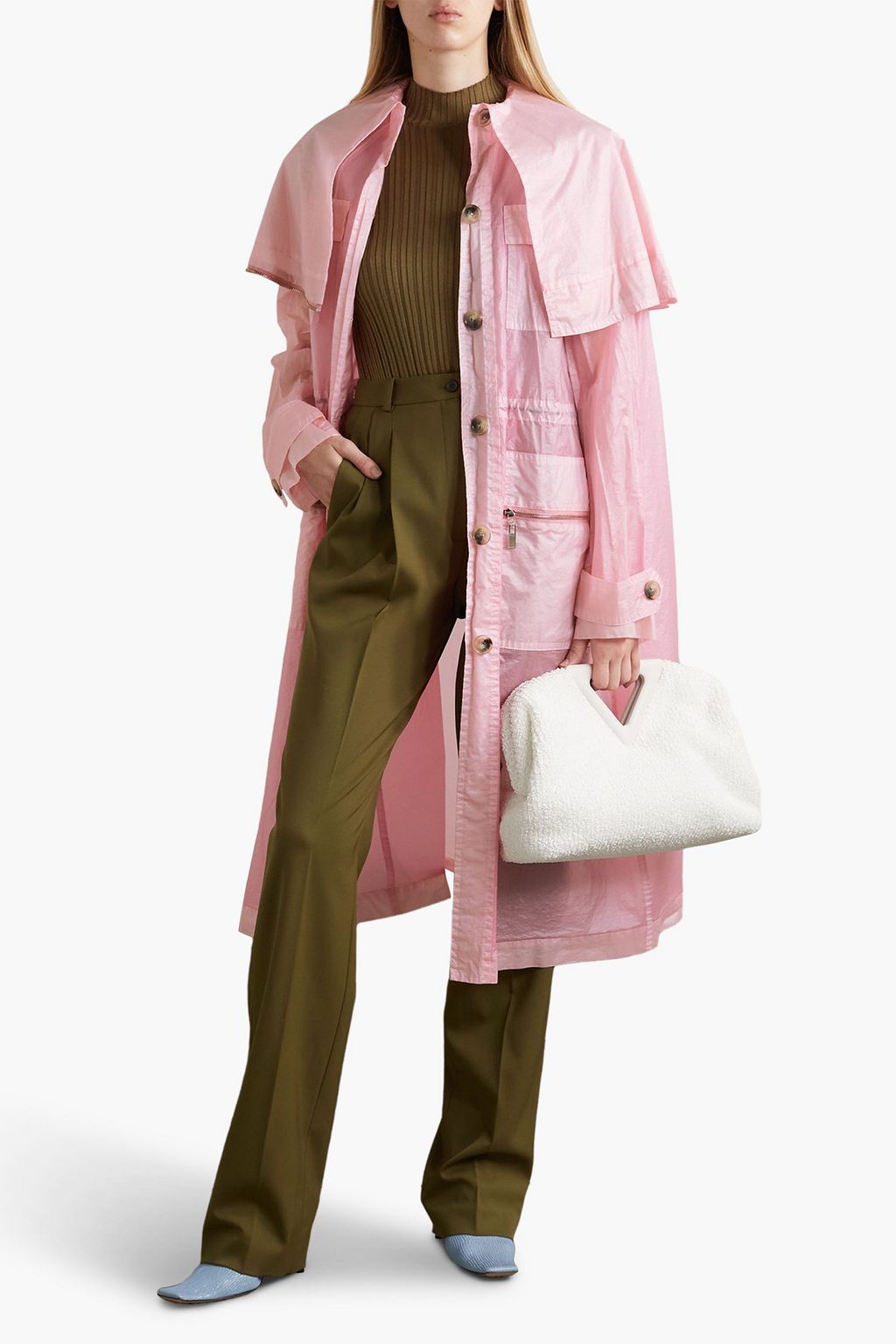 NINA RICCI 쉘 레이어드 코트