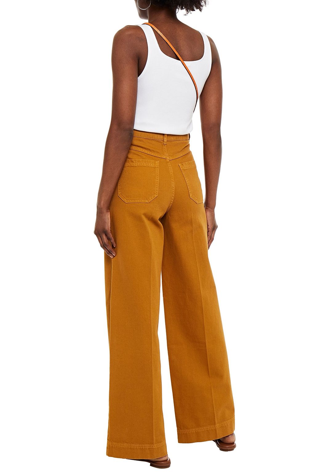 BA&SH Dixon cotton-twill wide-leg pants