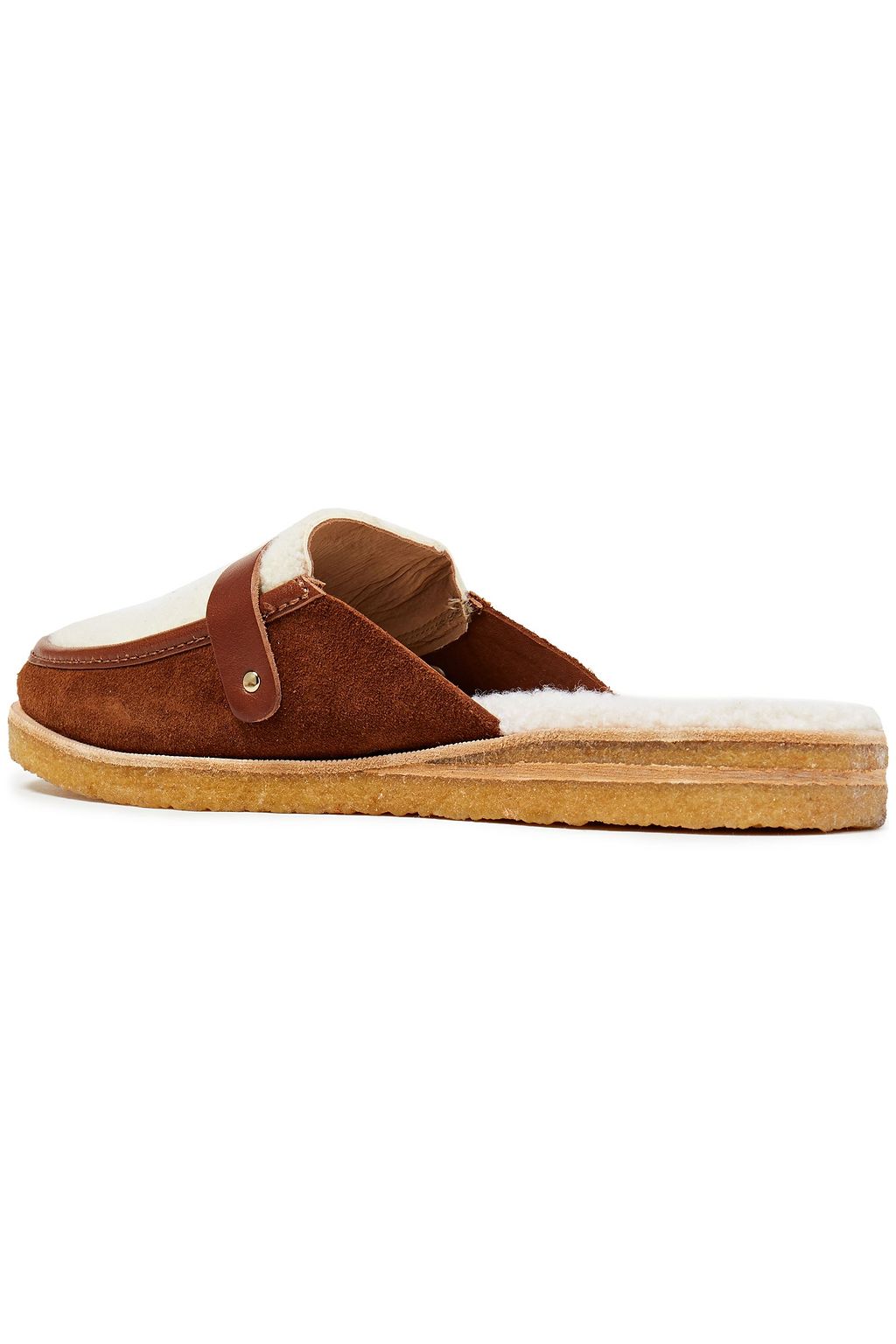 ANCIENT GREEK SANDALS Hestia buckled shearling slippers
