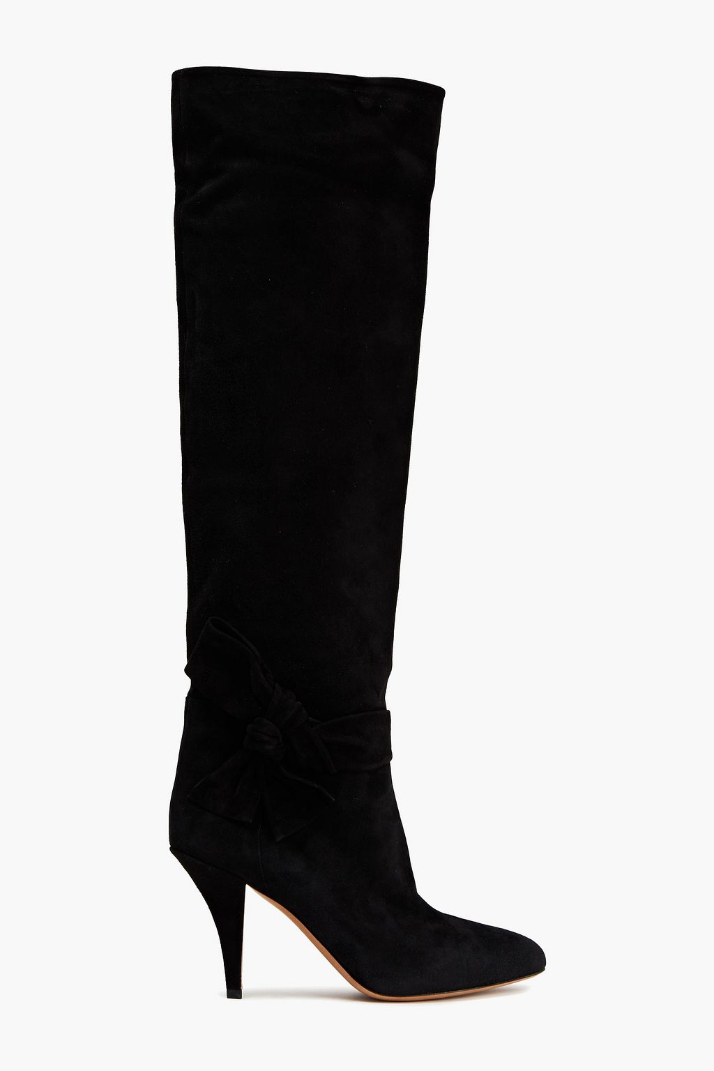 VALENTINO GARAVANI Knotted suede knee boots | THE OUTNET