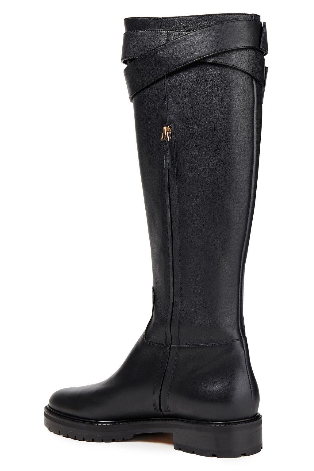 VALENTINO GARAVANI Bow-embellished leather knee boots
