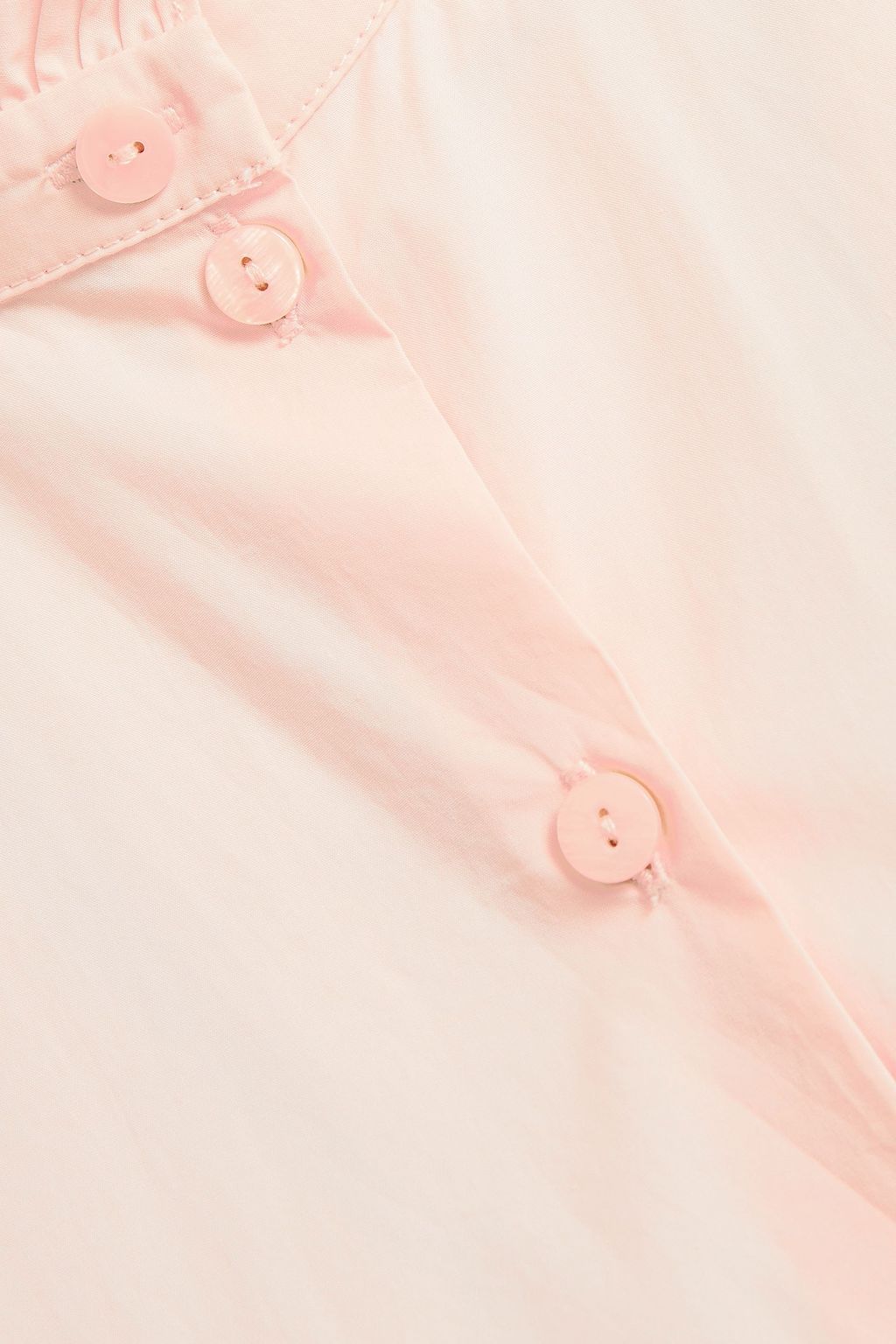 BAUM UND PFERDGARTEN Medora ruffle-trimmed cotton-poplin top