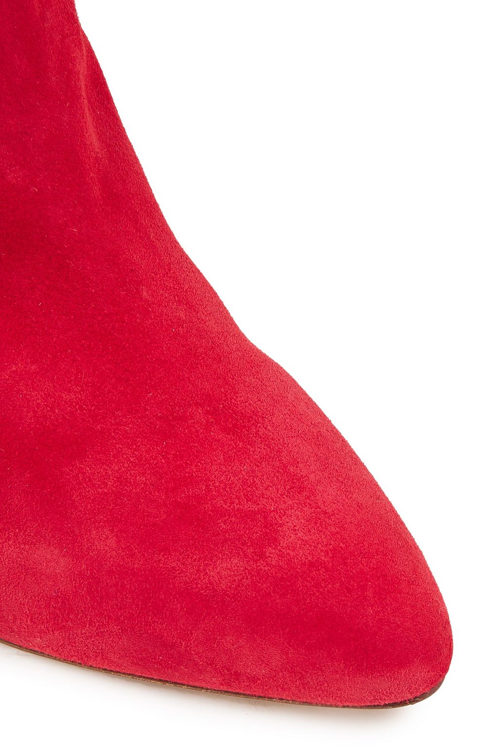 VALENTINO GARAVANI Kniehohe Stiefel aus Veloursleder mit Knotendetail