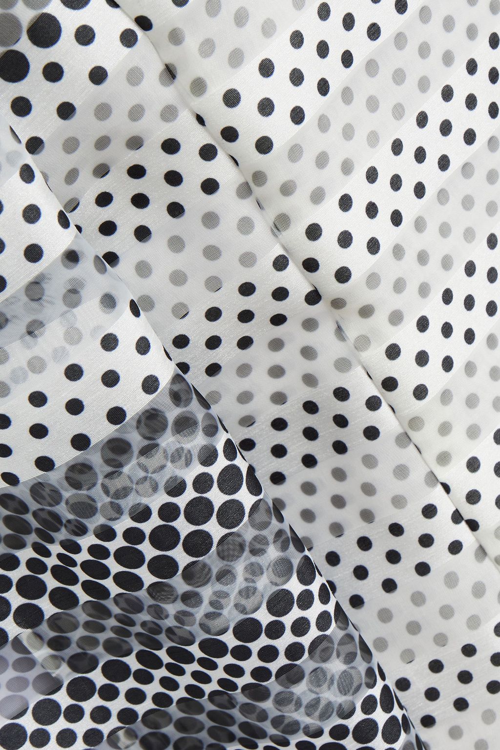 BAUM UND PFERDGARTEN Marcello gathered polka-dot organza top
