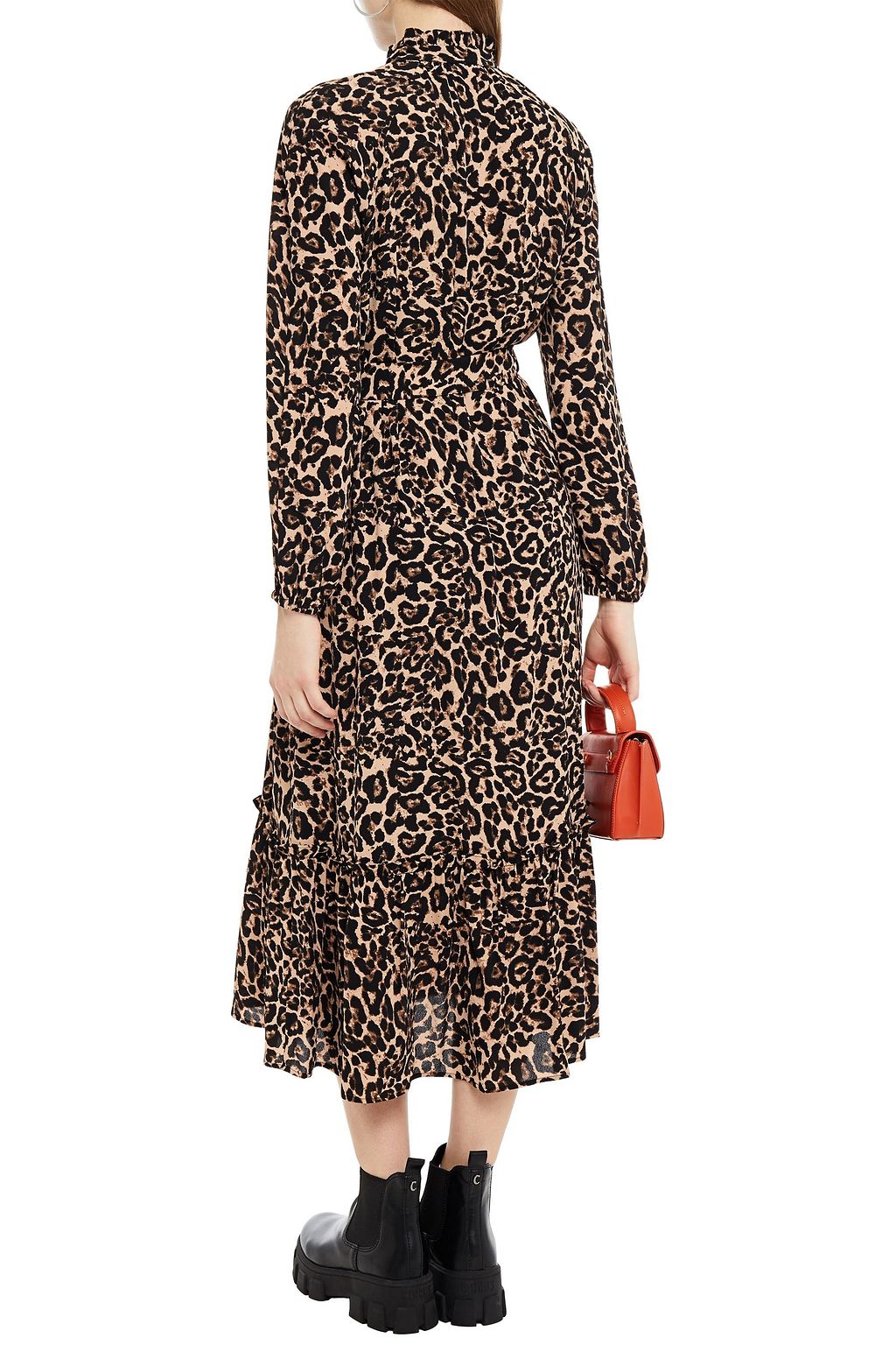 BAUM UND PFERDGARTEN Antoinette belted floral-print crepe midi dress