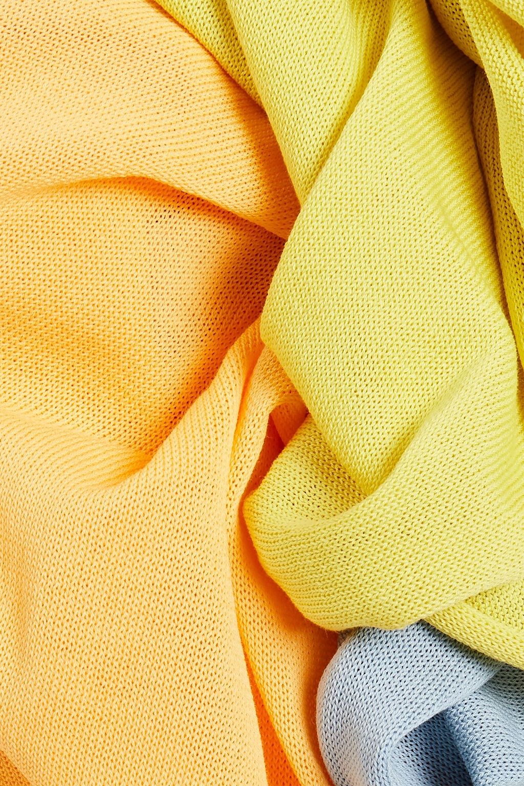 M MISSONI Color-block cotton scarf