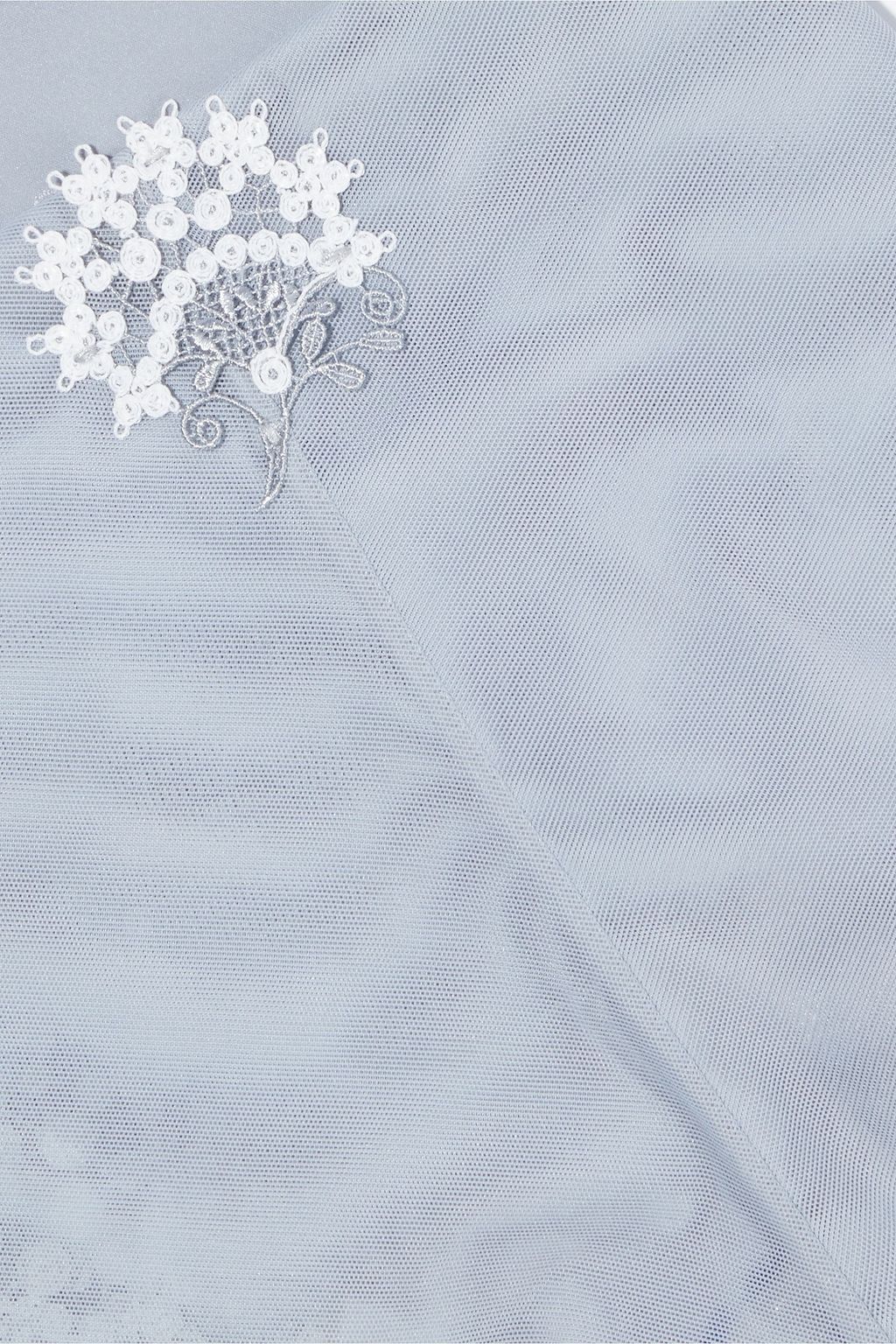 SIMONE PÉRÈLE Embroidered stretch-jacquard and mesh mid-rise briefs
