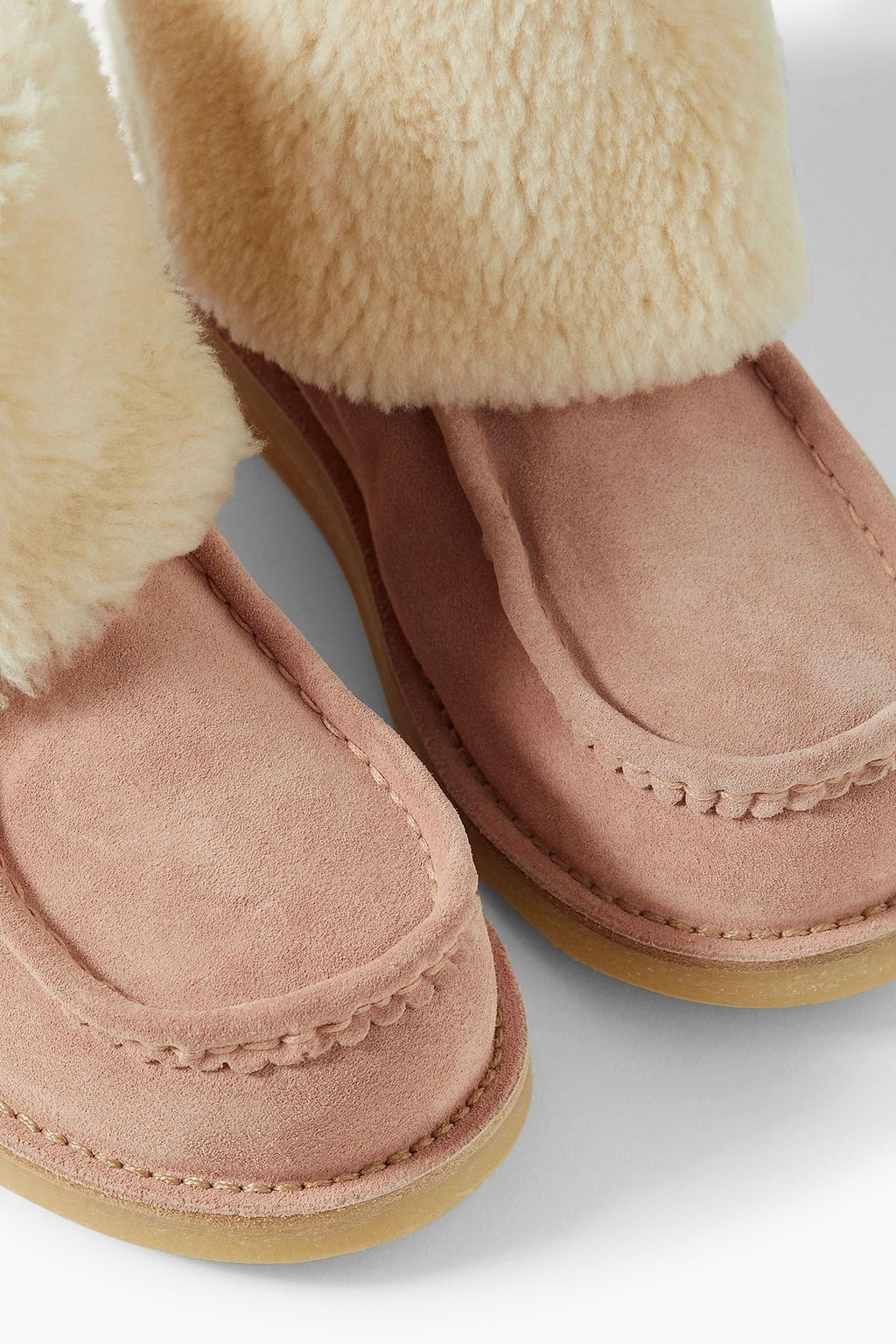 CHLOÉ Jessie shearling-lined suede ankle boots