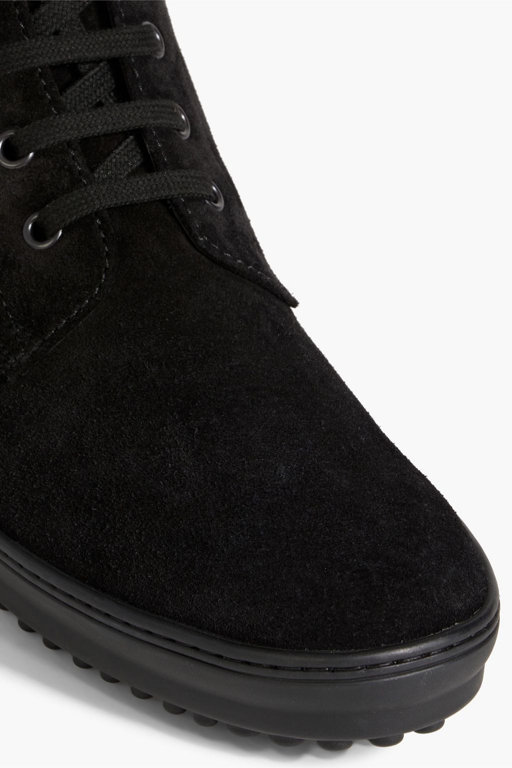 TOD'S Suede combat boots