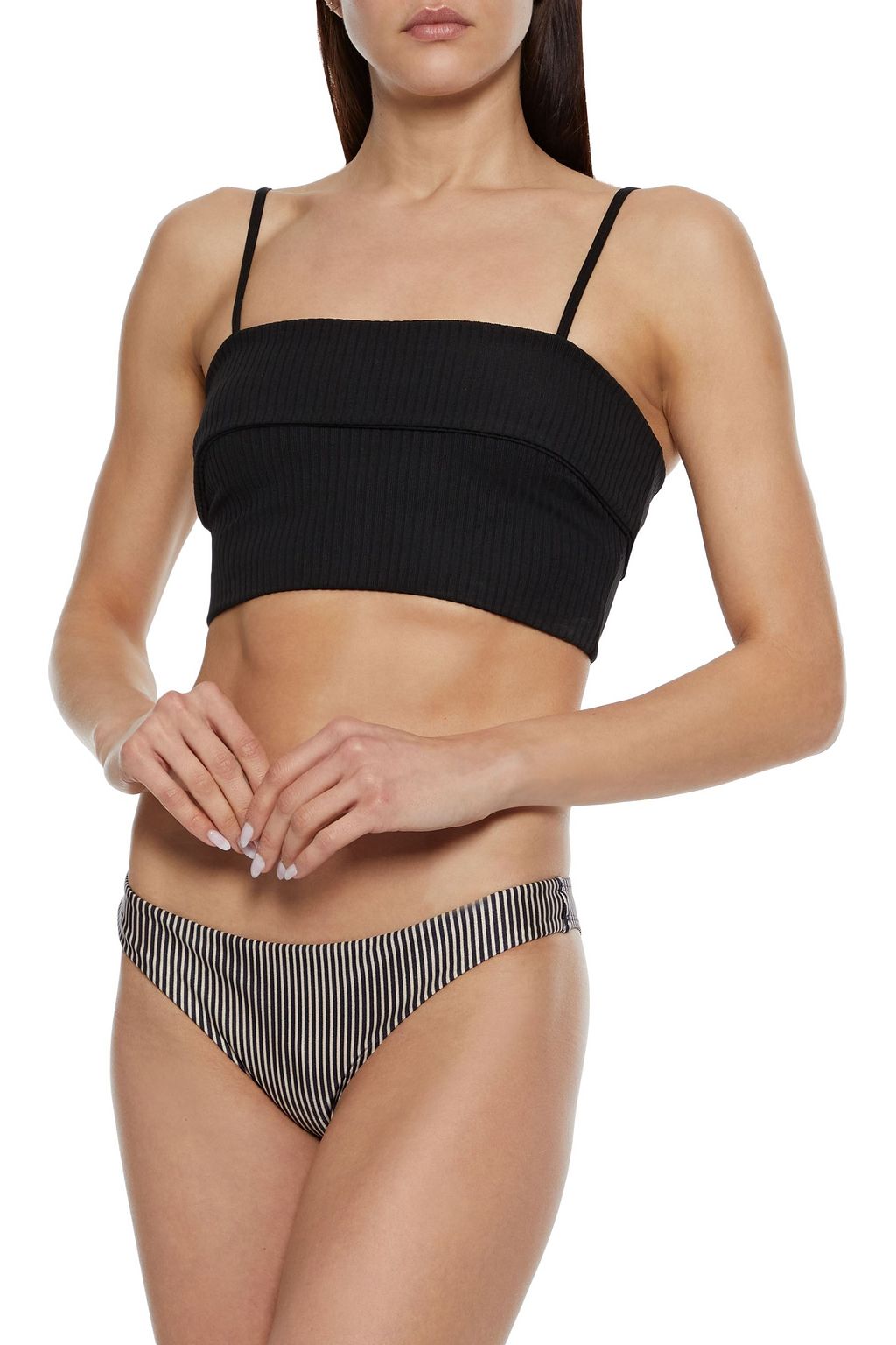 ZIMMERMANN Separates tief sitzendes Bikini-Höschen mit Streifen