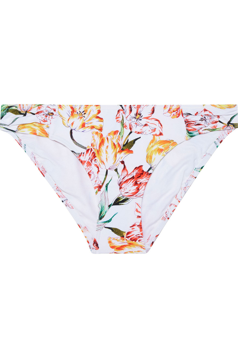 Jets Australia By Jessika Allen Woman Galleria Floral-print Low-rise Bikini Briefs White Size 8