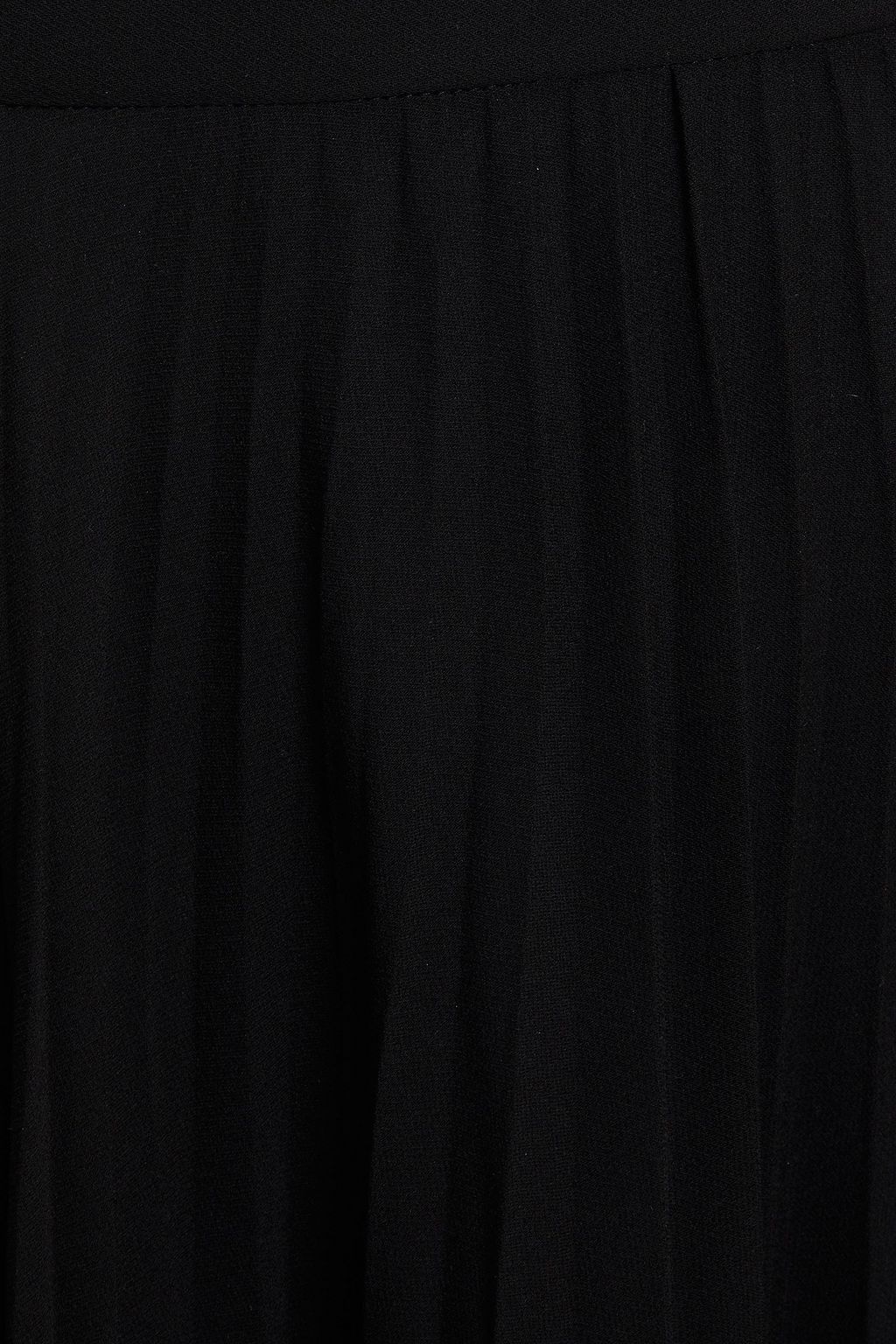 VALENTINO GARAVANI Pleated silk crepe de chine midi skirt