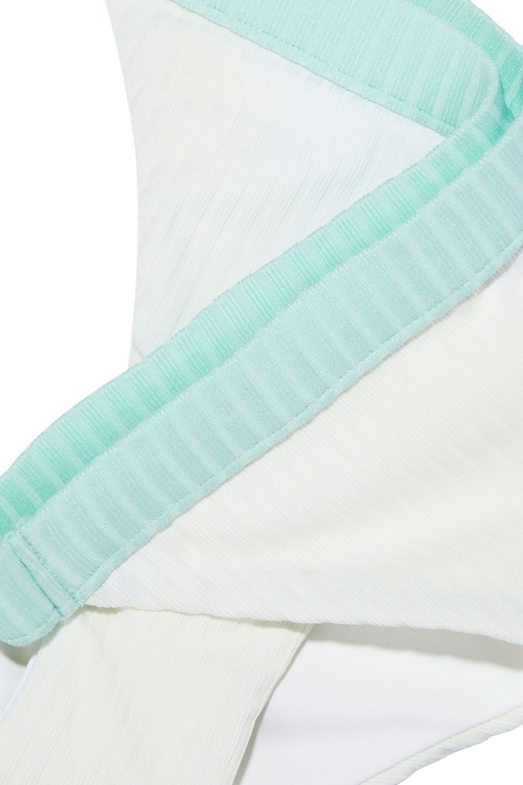 ONIA Leila two-tone ribbed low-rise bikini briefs