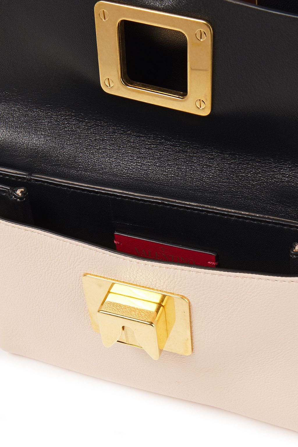 VALENTINO GARAVANI VLogo textured-leather shoulder bag
