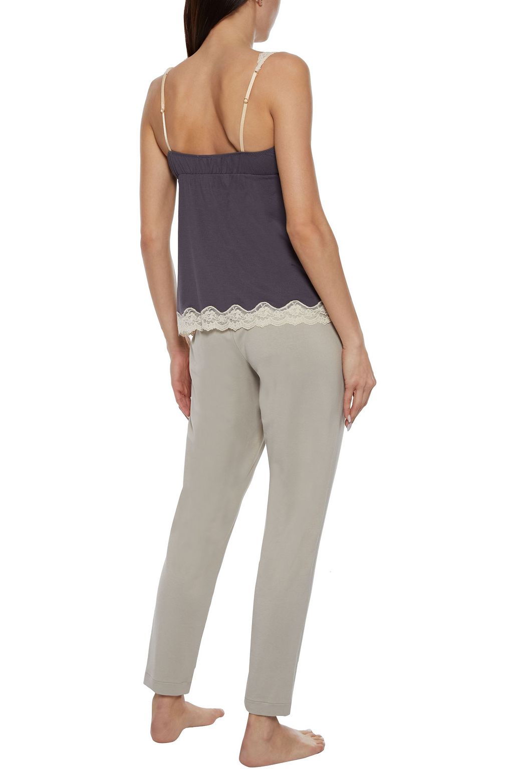 EBERJEY Lady Godiva lace-trimmed stretch-modal jersey camisole