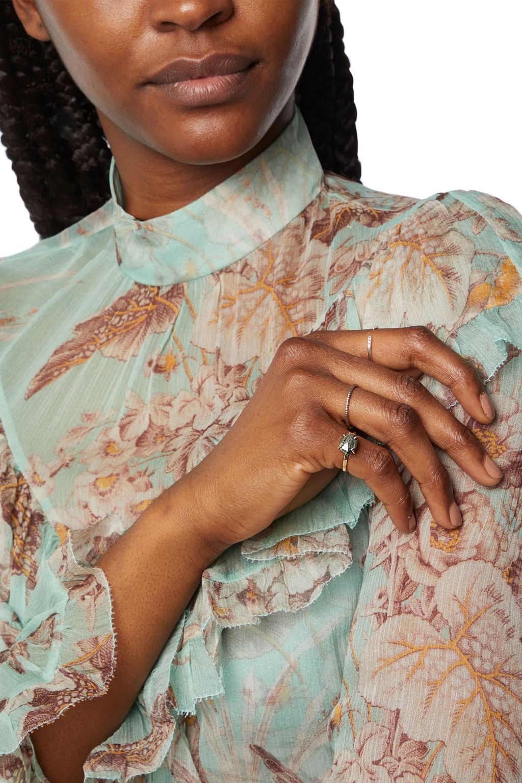 MELISSA JOY MANNING 14-karat gold pyrite ring