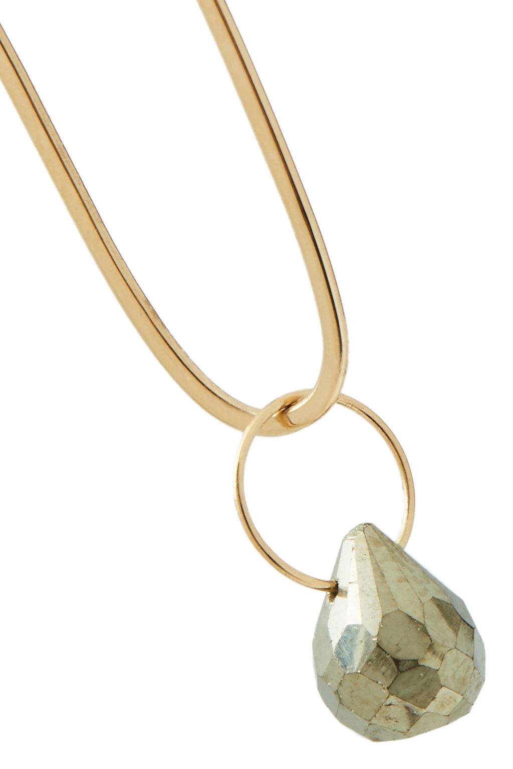 MELISSA JOY MANNING 14-karat gold pyrite earrings